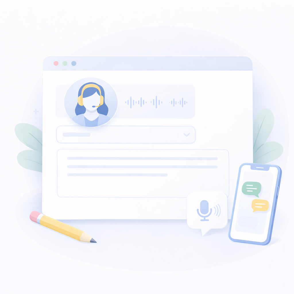 Select AI Voice & Script Select AI Voice & Script