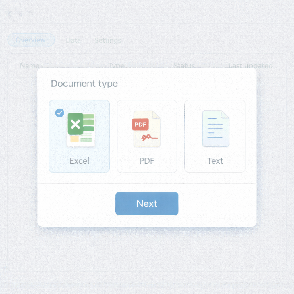 Select Document Type