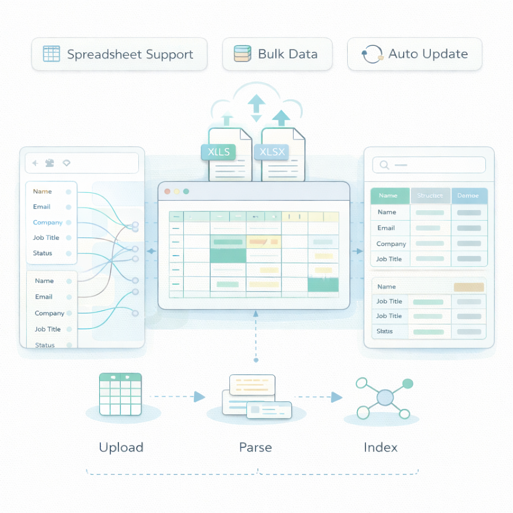Excel Data Import Features