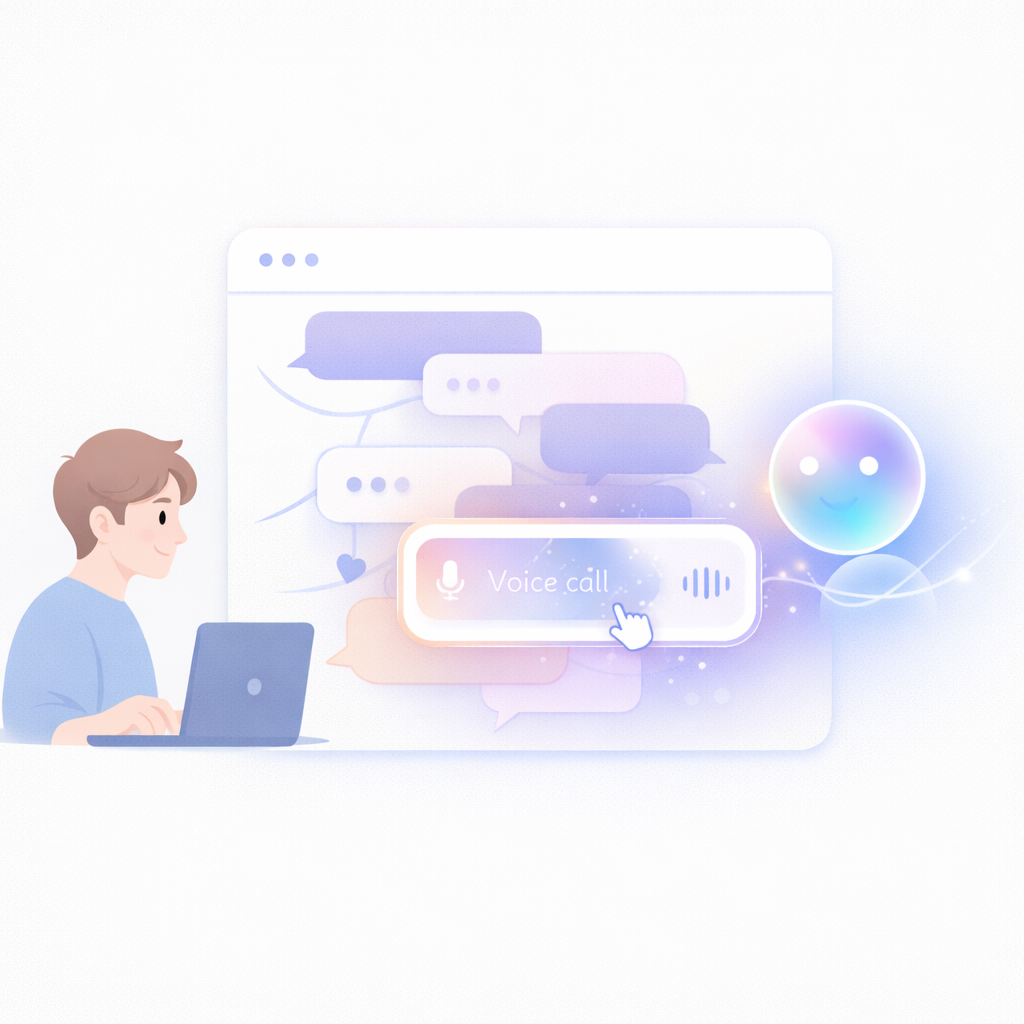 Offer voice call option