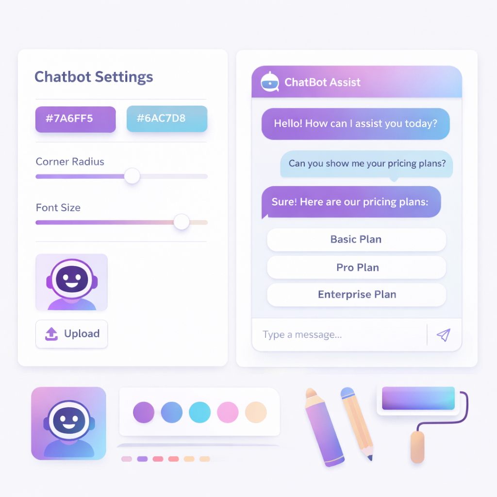 Complete control over your chatbot experience Complete control over your chatbot experience