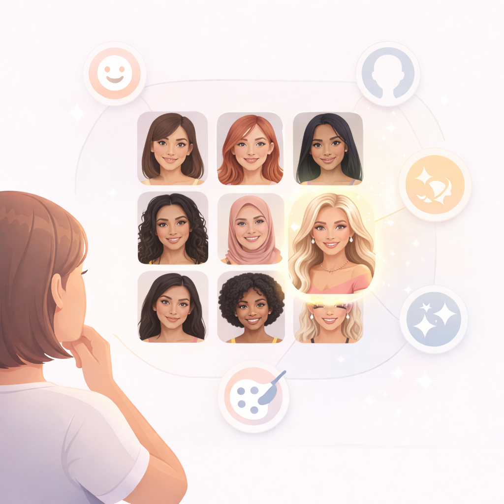 Choose an AI influencer