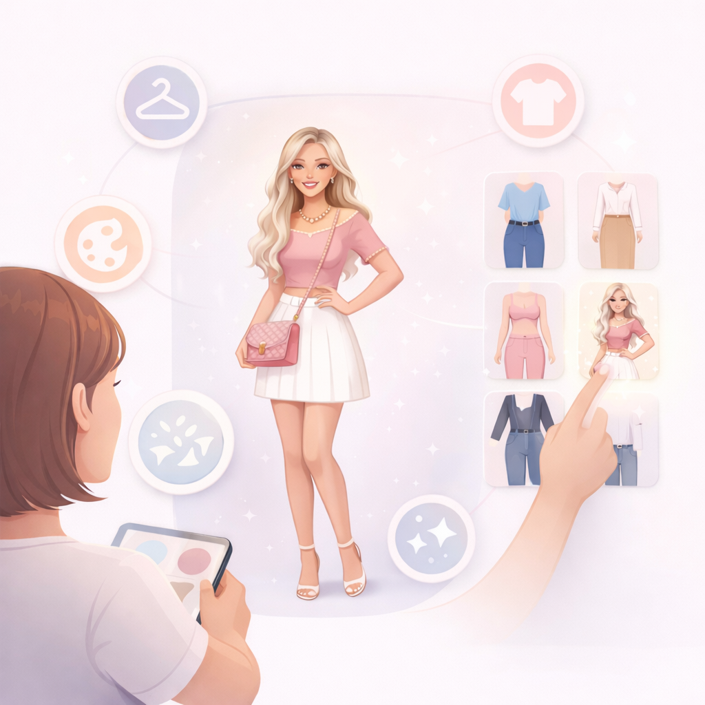 Select outfit and style