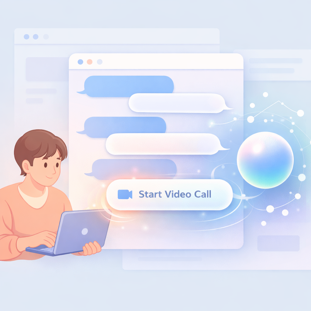 Offer video call option