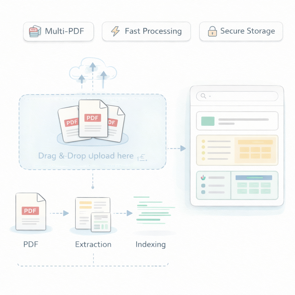PDF Upload Features